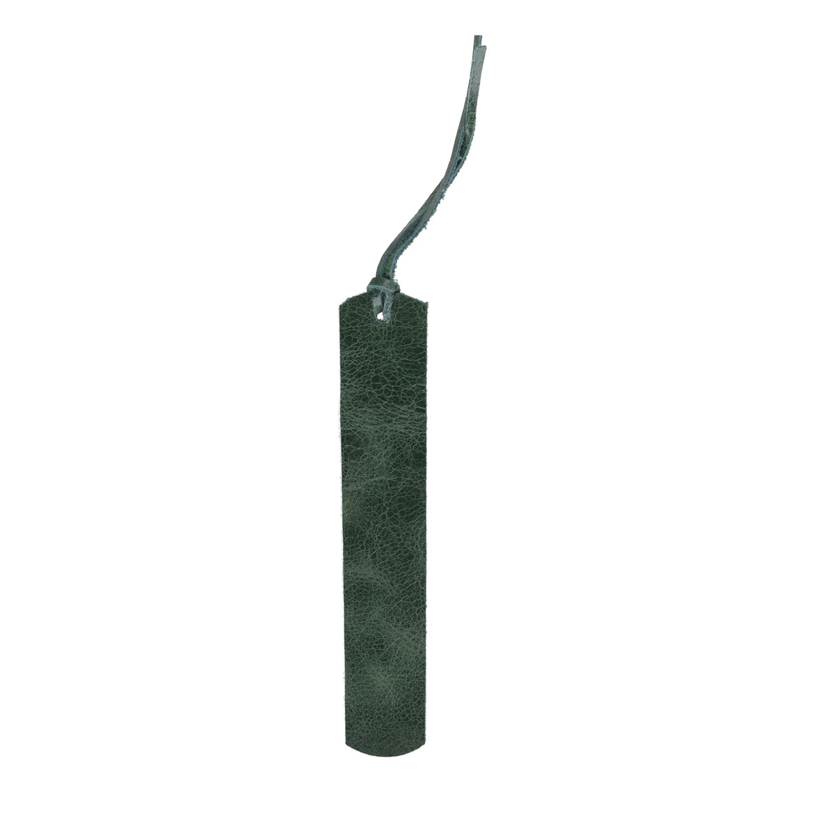 Leather Bookmark in Pickle Green