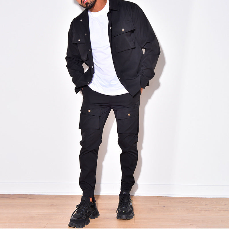 Men's Two-Piece Set - Cargo Street Style - view 1