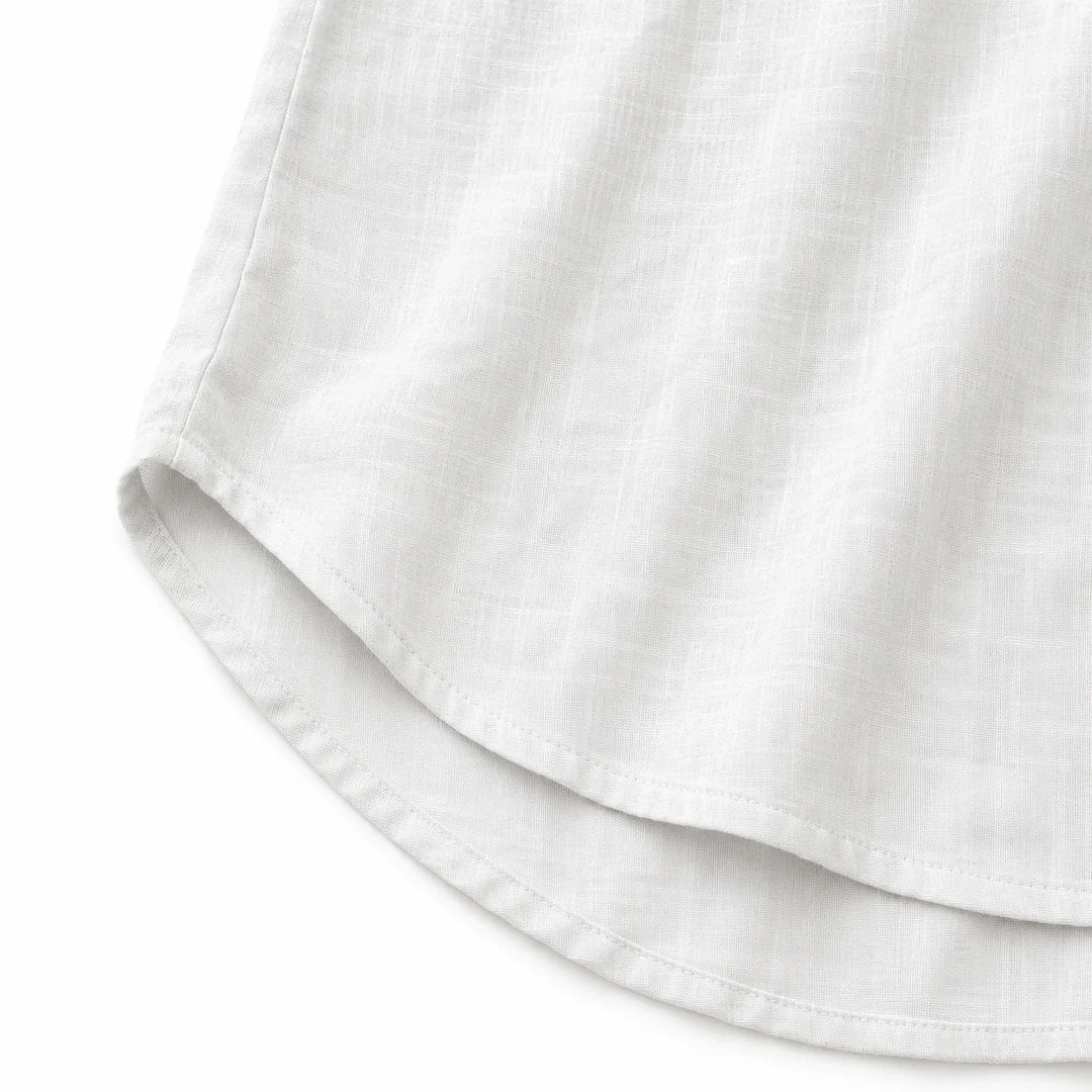 Women's linen-look sleeveless top - detail