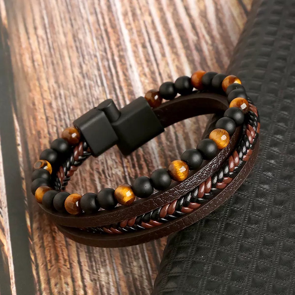 Bracelet - Layered Leather Set - view 3