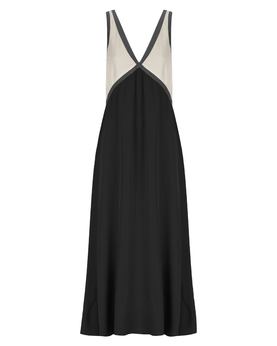 Women's Satin Dress – Contrast Detail Elegant Everyday – front view