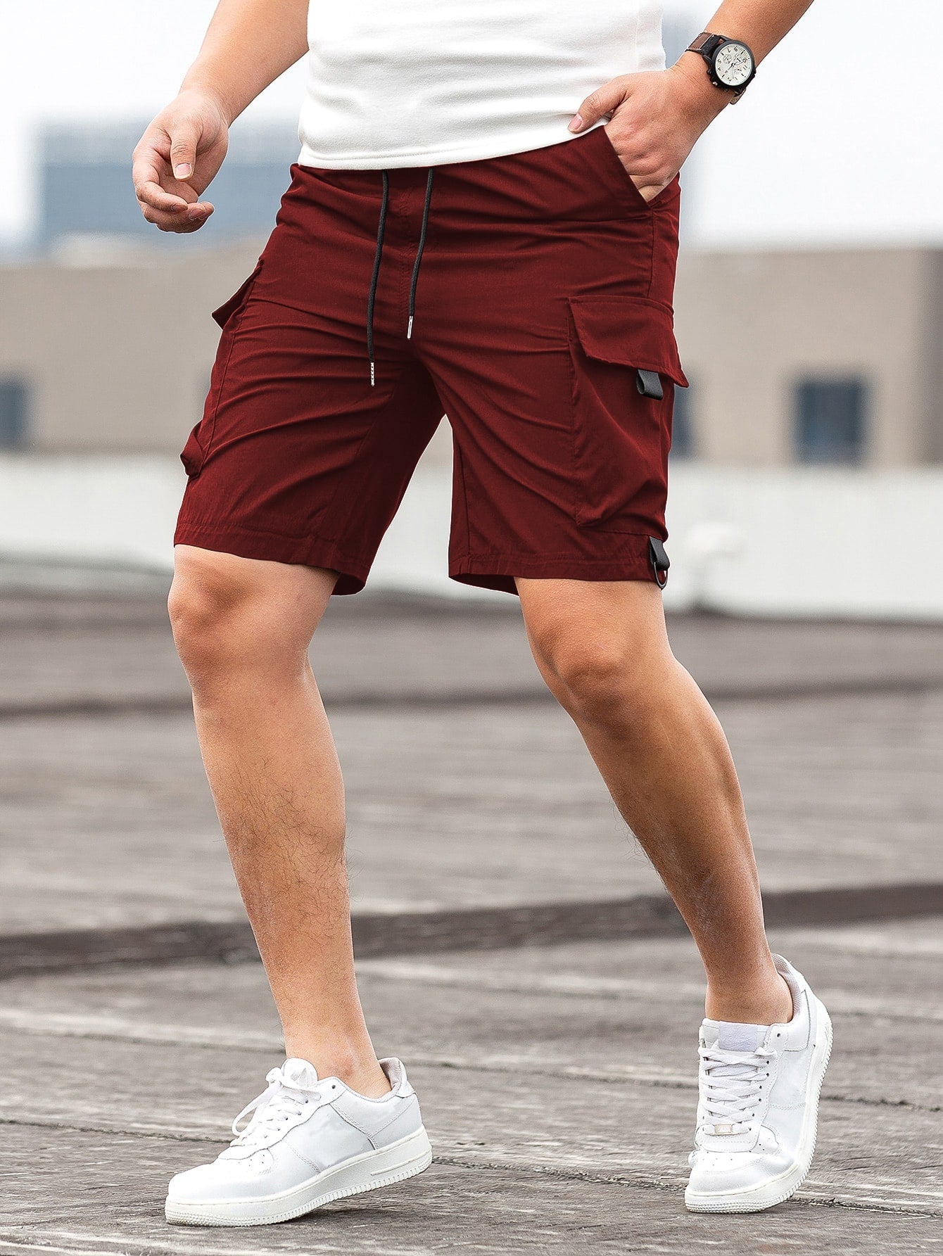 Men's Cargo Shorts – Slim Fit & Breathable – Modern Design for Leisure - product view