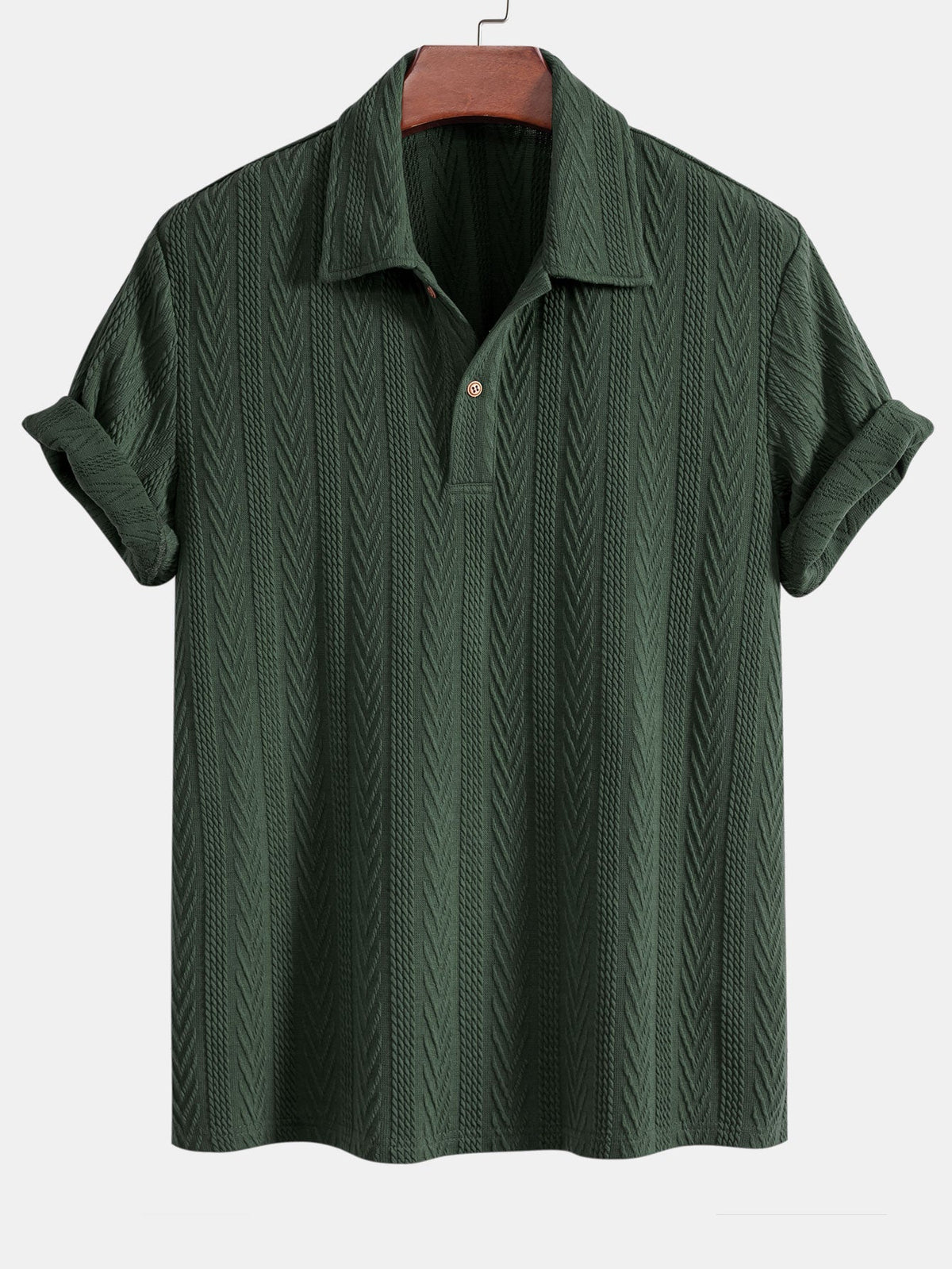 Men's polo shirt in earth tones - SAINT DOR - view 7