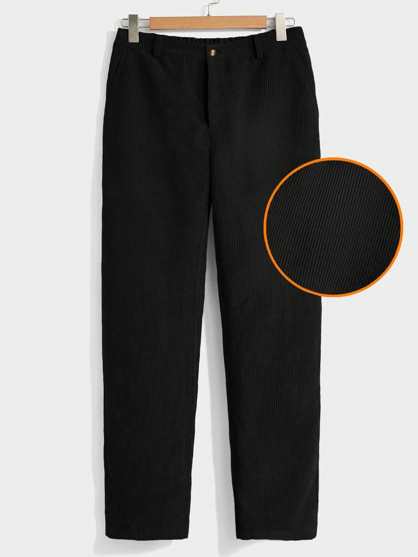 Men's Slim Fit Corduroy Trousers - product view | SAINT DOR