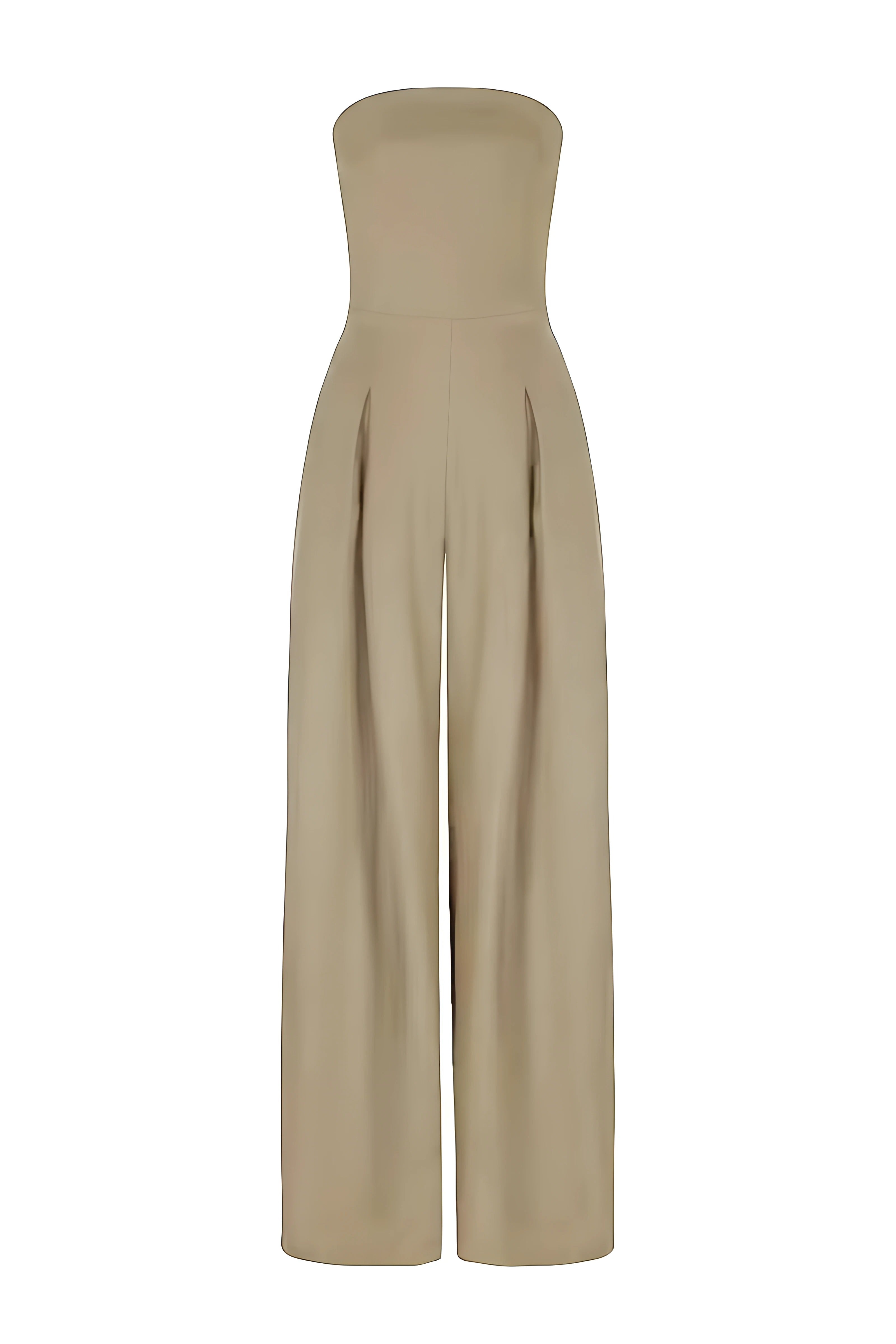 Women's Off-Shoulder Elegant Jumpsuit – Lightweight Style – front view