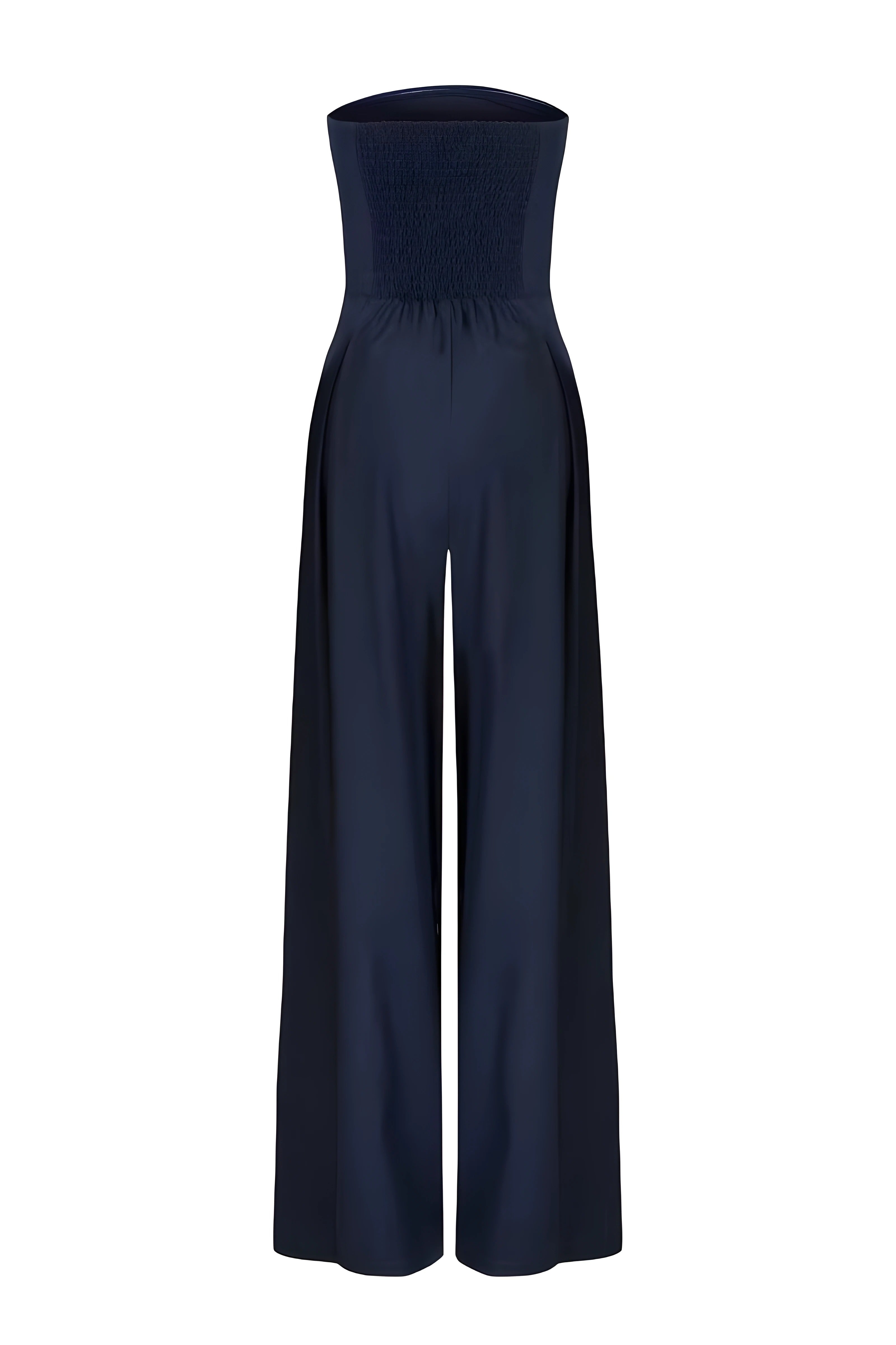 Women's Off-Shoulder Elegant Jumpsuit – Lightweight Style – detail view