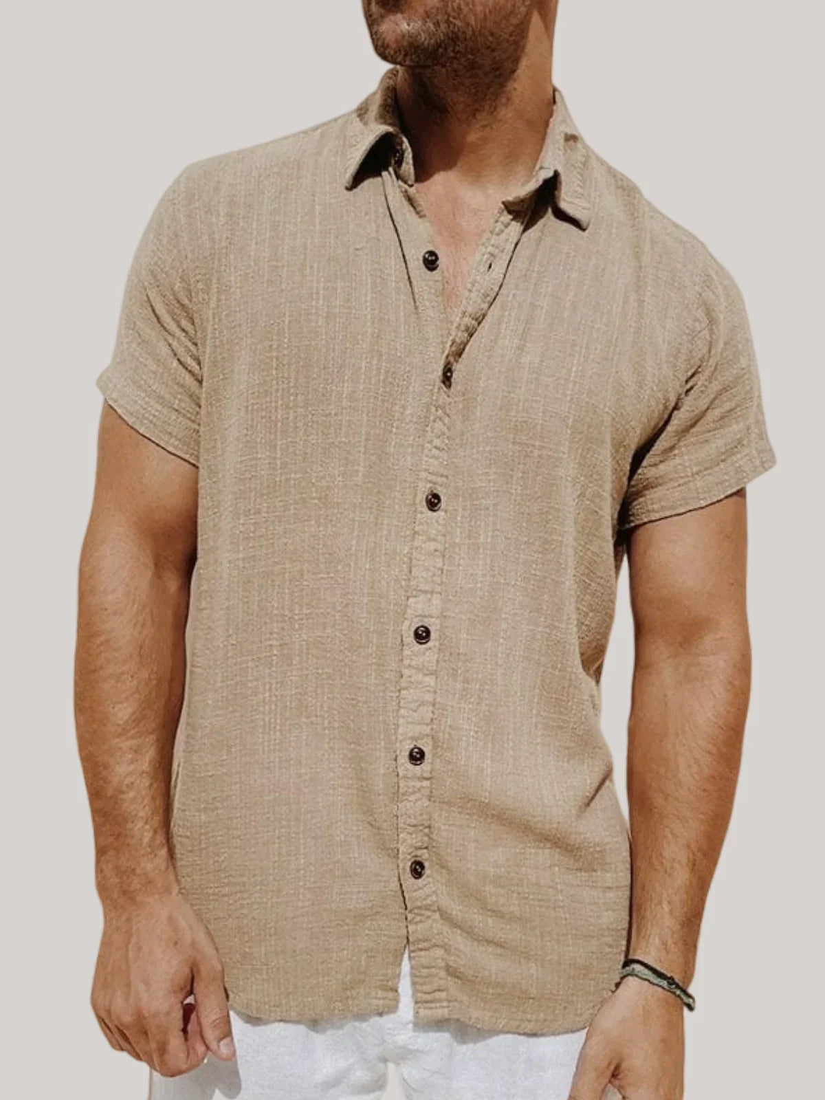 Men's lightweight linen summer shirt - SAINT DOR - view 1