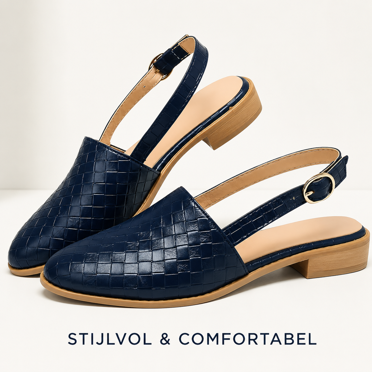 Braided Slingback Flat Loafers — view 3