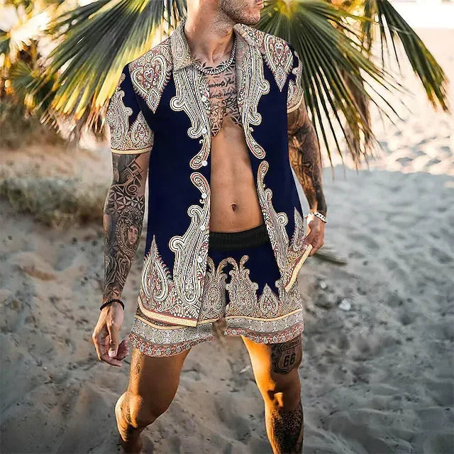 Men's Two-Piece Set - Light & Airy Summer Print - view 10