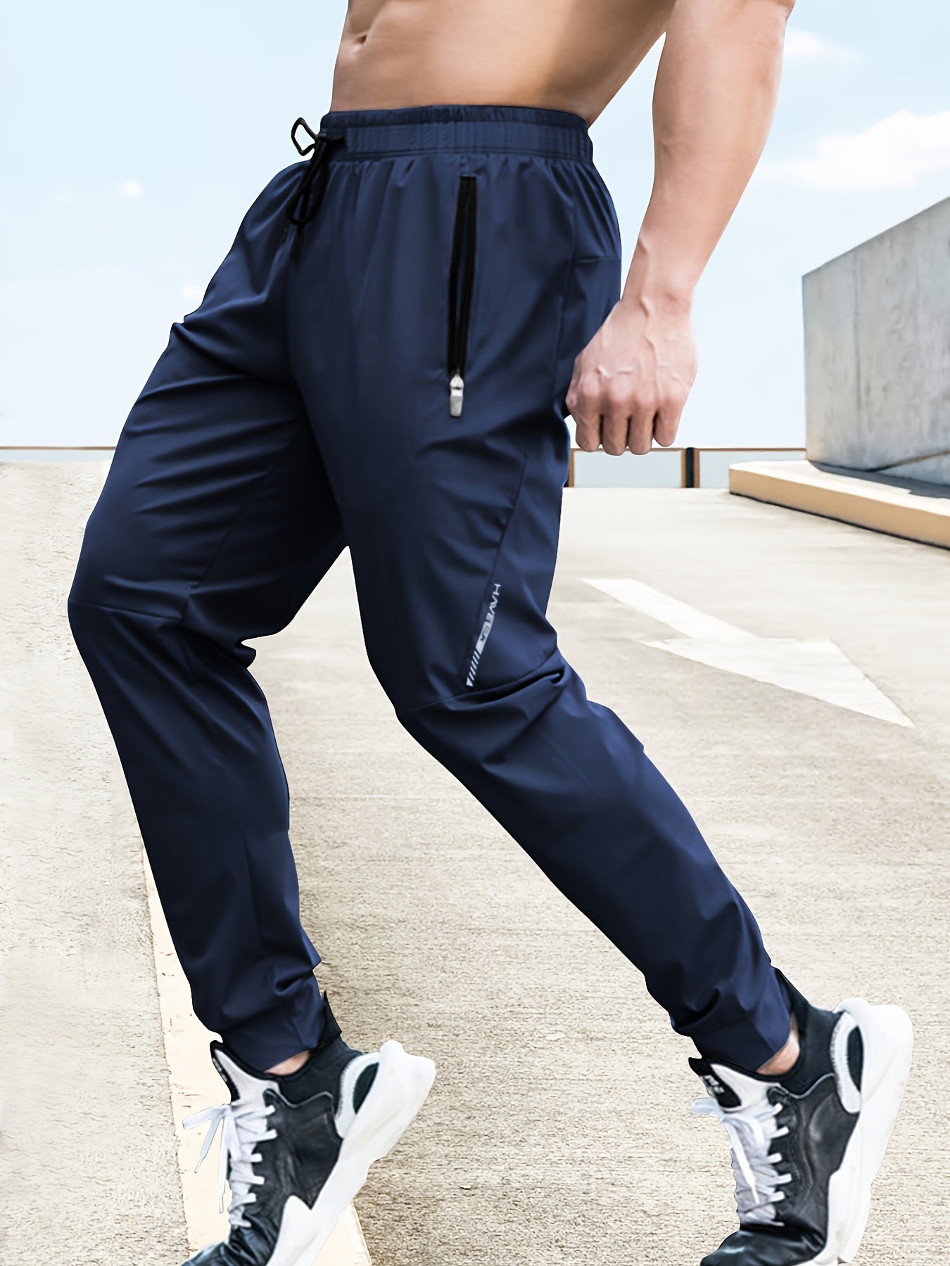 Men's High-Stretch Joggers - detail view | SAINT DOR