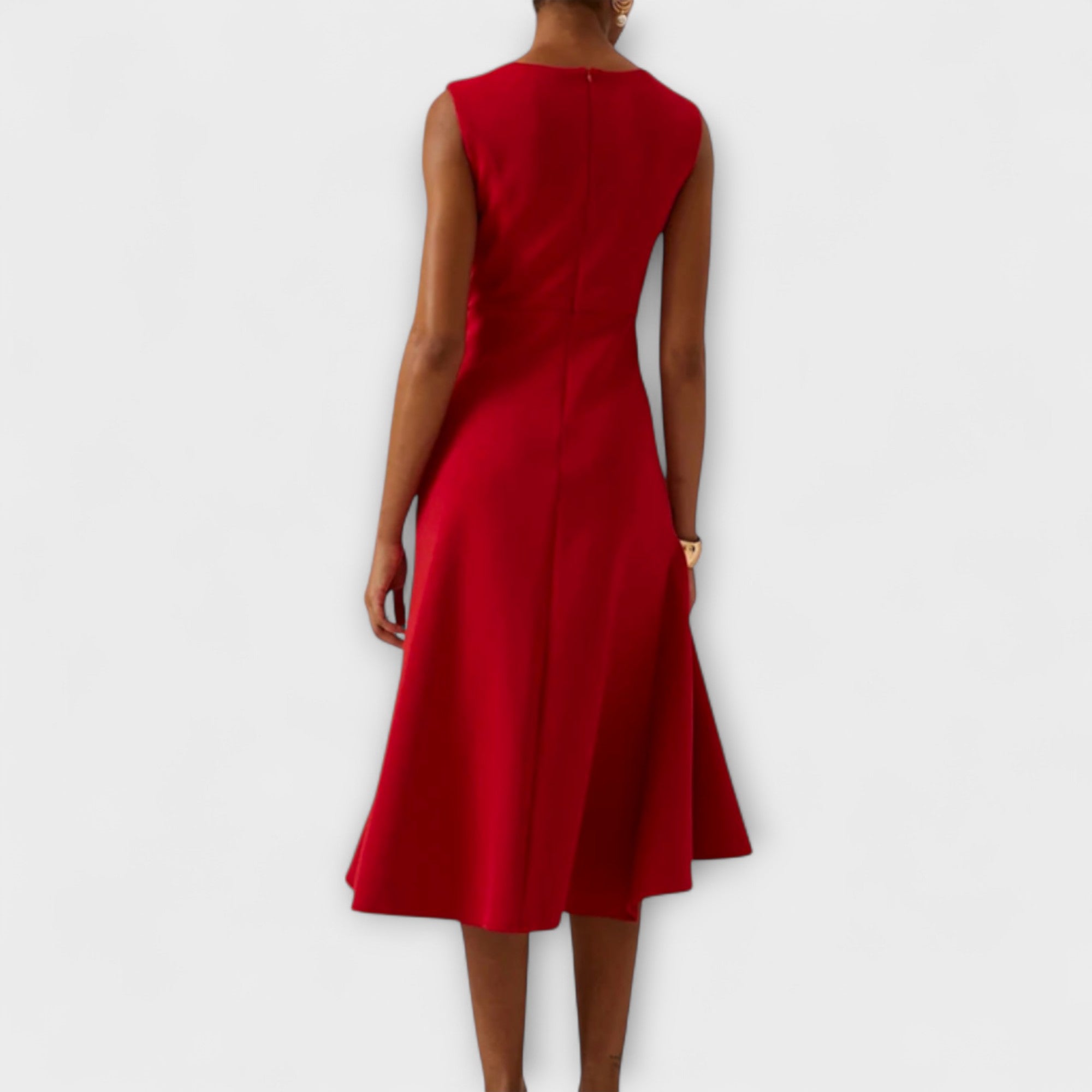 Women's Dress - Flattering Fit in Burgundy