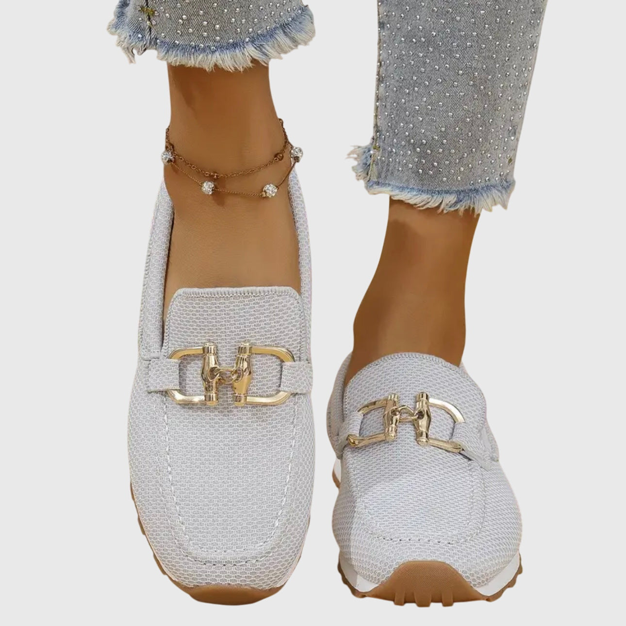 Women's Loafers - Orthopedic Loafers in White