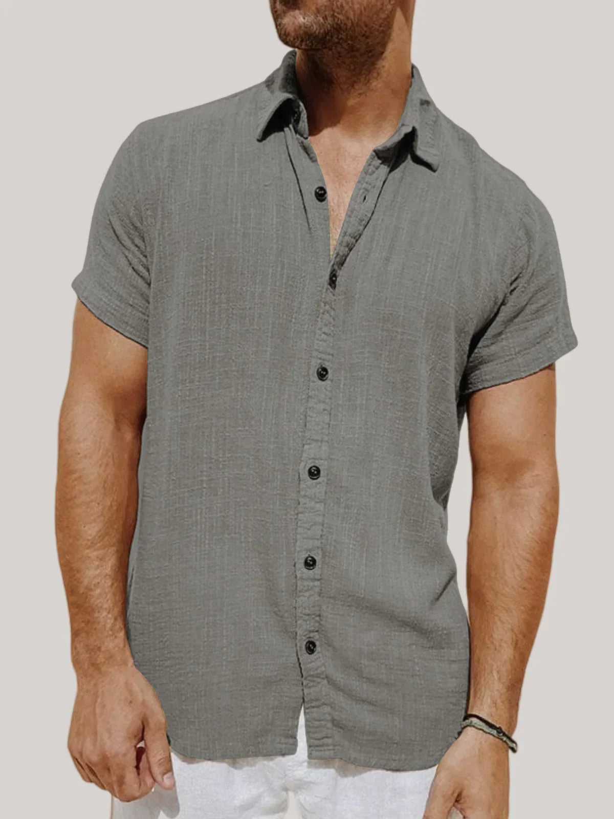 Men's lightweight linen summer shirt - SAINT DOR - view 4