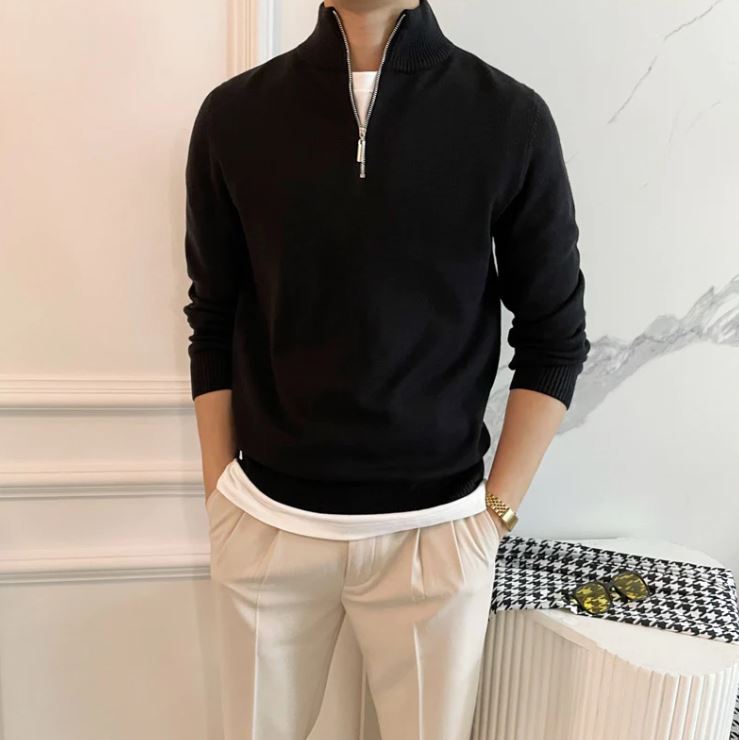 Men's half-zip jumper