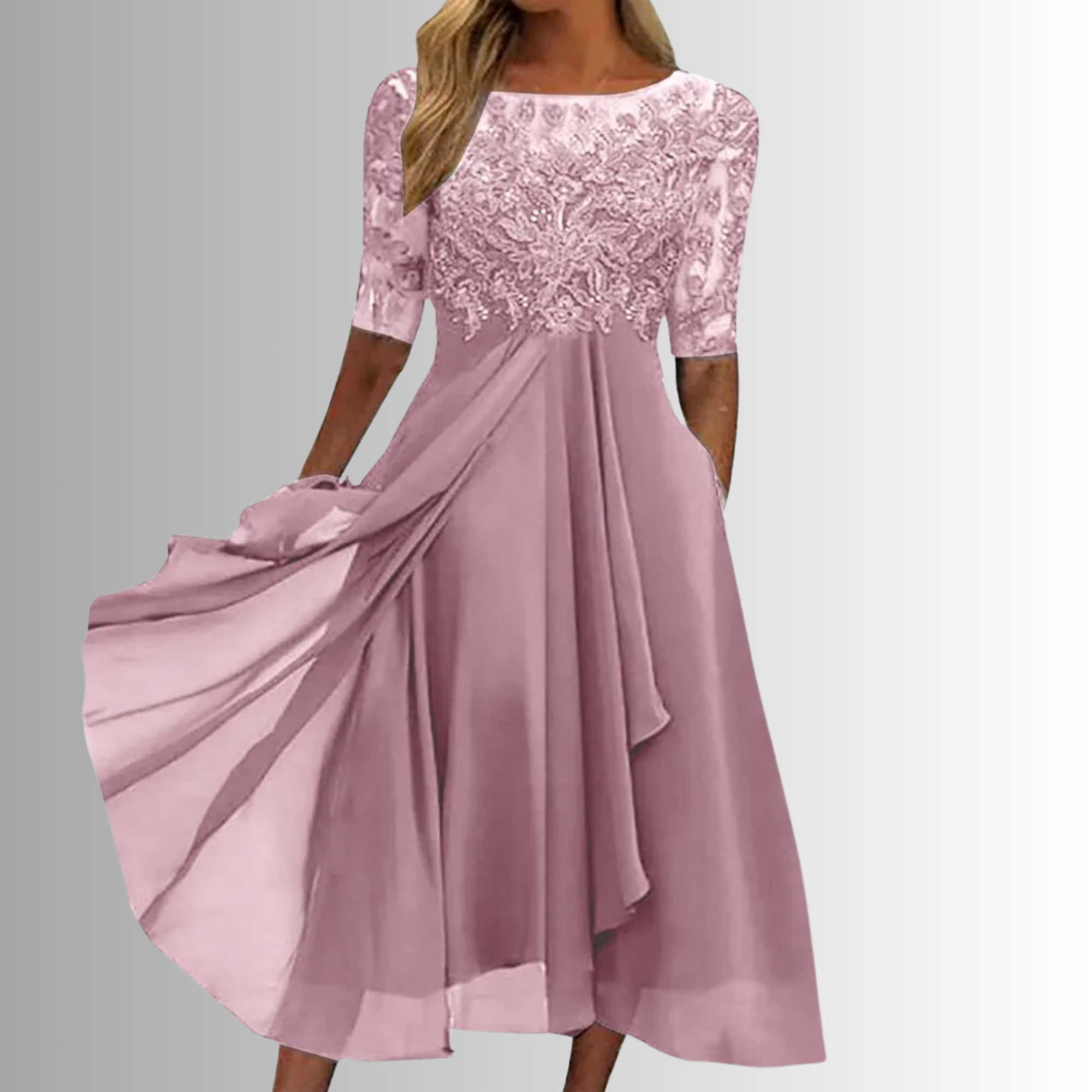 Women's Dress - Timeless & Feminine in Blue