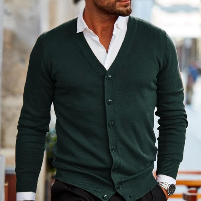 Men's Top - Vest Men Classic in Donkerbruin