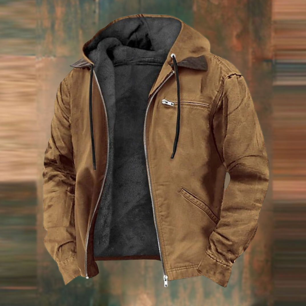 Men's Waterproof Winter Jackett - with Fleece-Innenfutter - front view