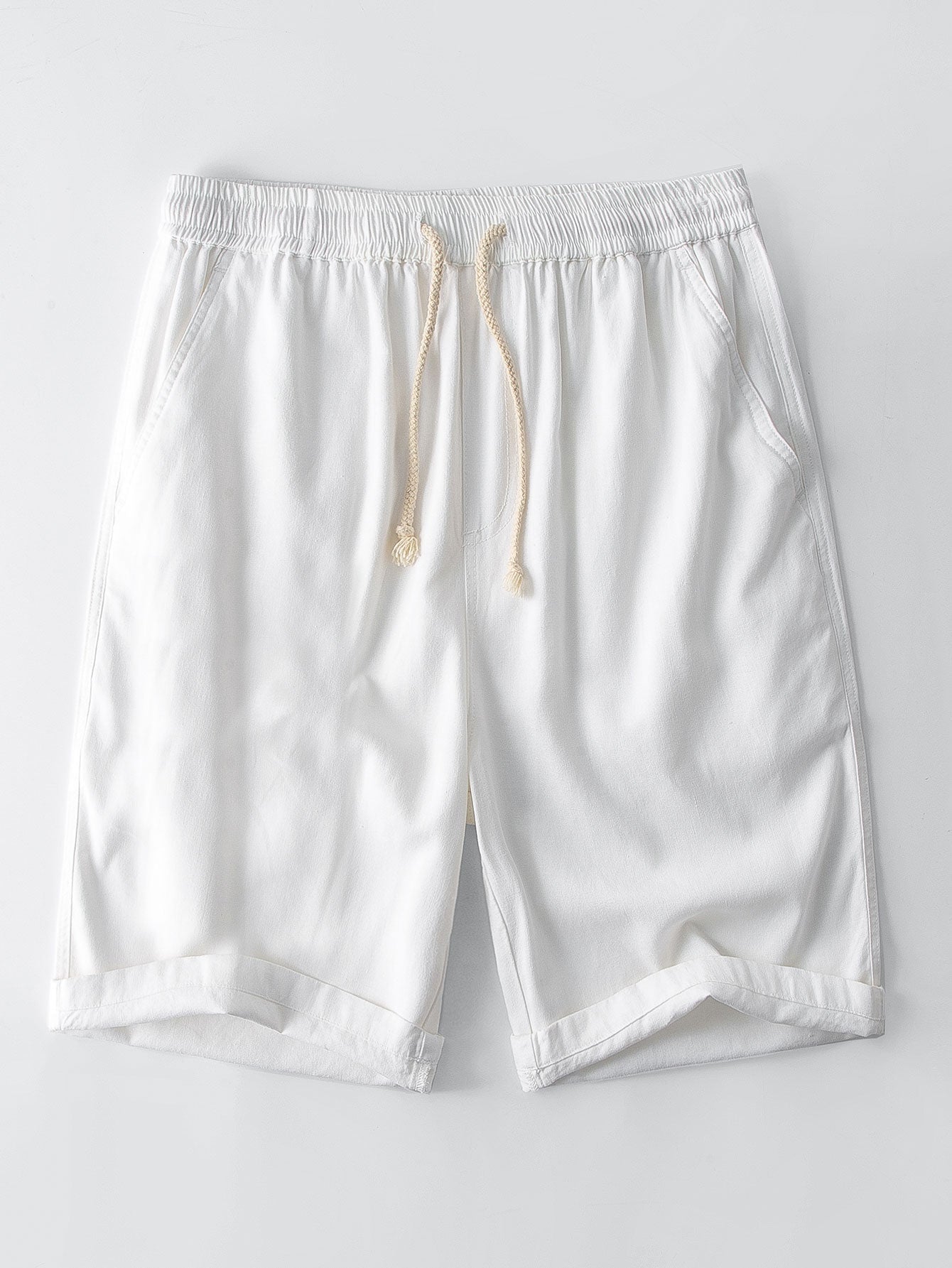 Men's Summer Two-Piece Set - Short-Sleeve Shirt & Shorts — detail view