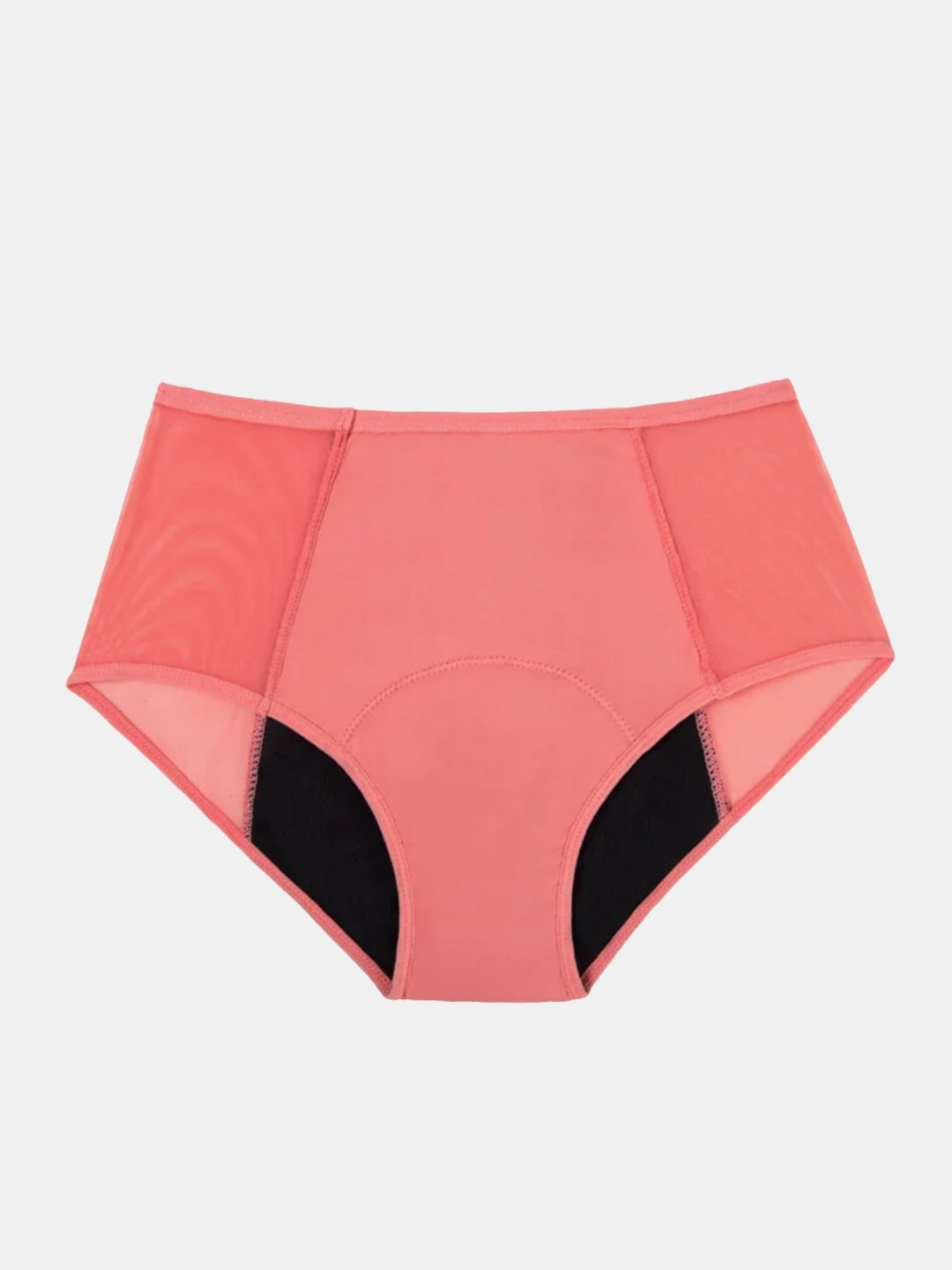Period pants high-waisted brief knickers pink reusable washable absorbent leak-proof
