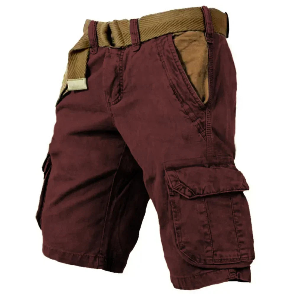 Men's Cargo Shorts – Denim Material – Versatile & Comfortable – Summer - detail view