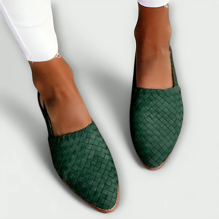 Braided Slingback Flat Loafers — view 9