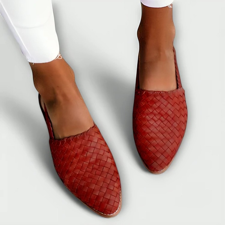 Braided Slingback Flat Loafers — view 7