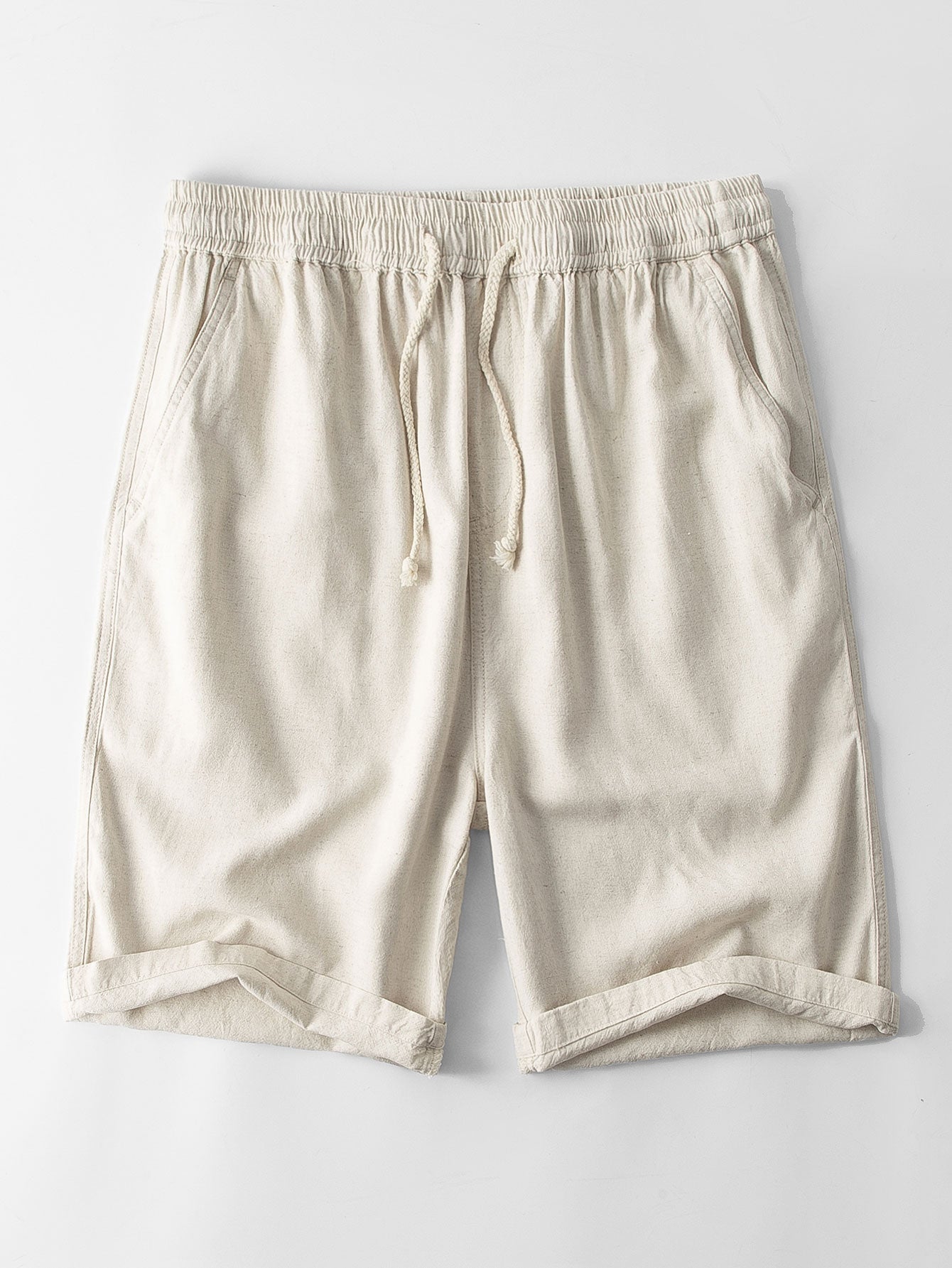 Men's Summer Two-Piece Set - Short-Sleeve Shirt & Shorts — side view