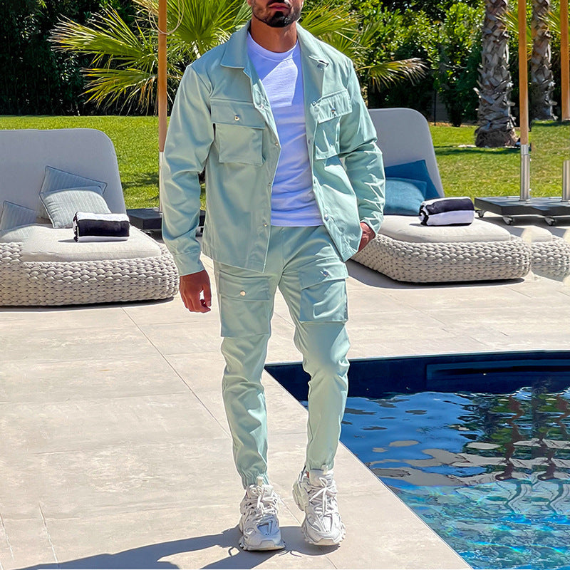 Men's Two-Piece Set - Cargo Street Style - view 3