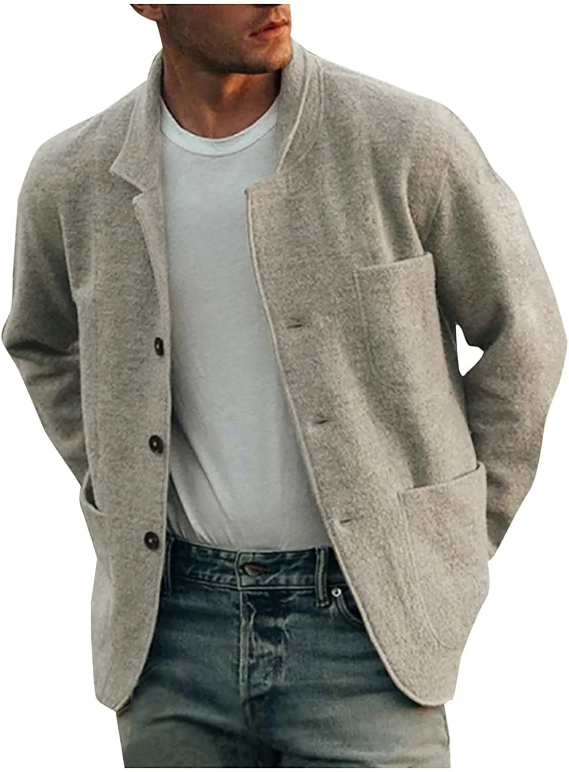Men's Top - Casual blazer men in Blauw
