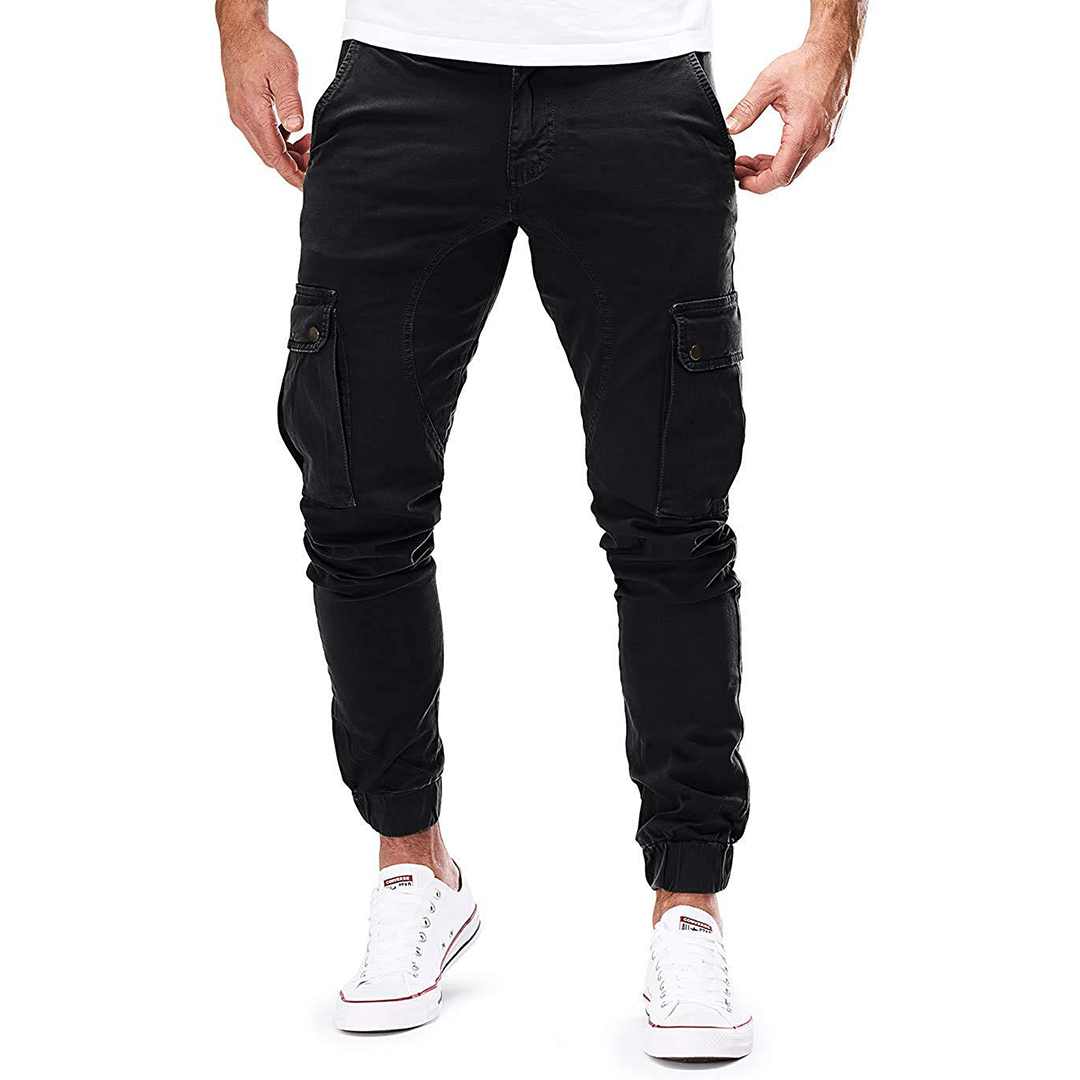 Men's Long Cargo Trousers - lifestyle view | SAINT DOR
