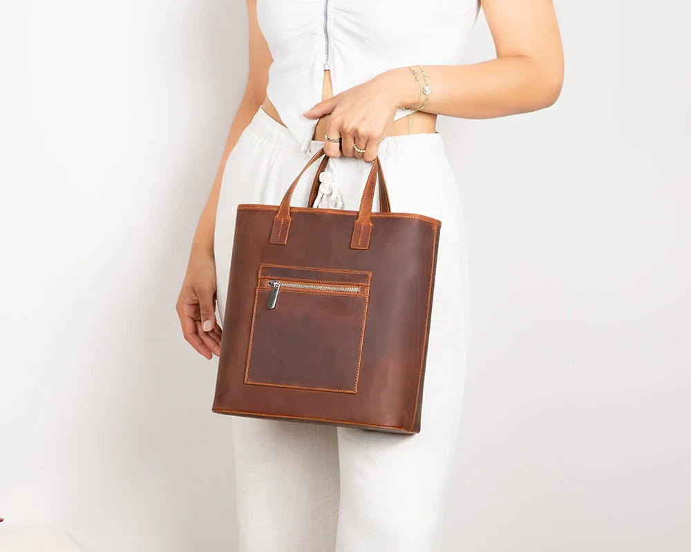 Leather Tote Bag – Full-grain leather – view 17