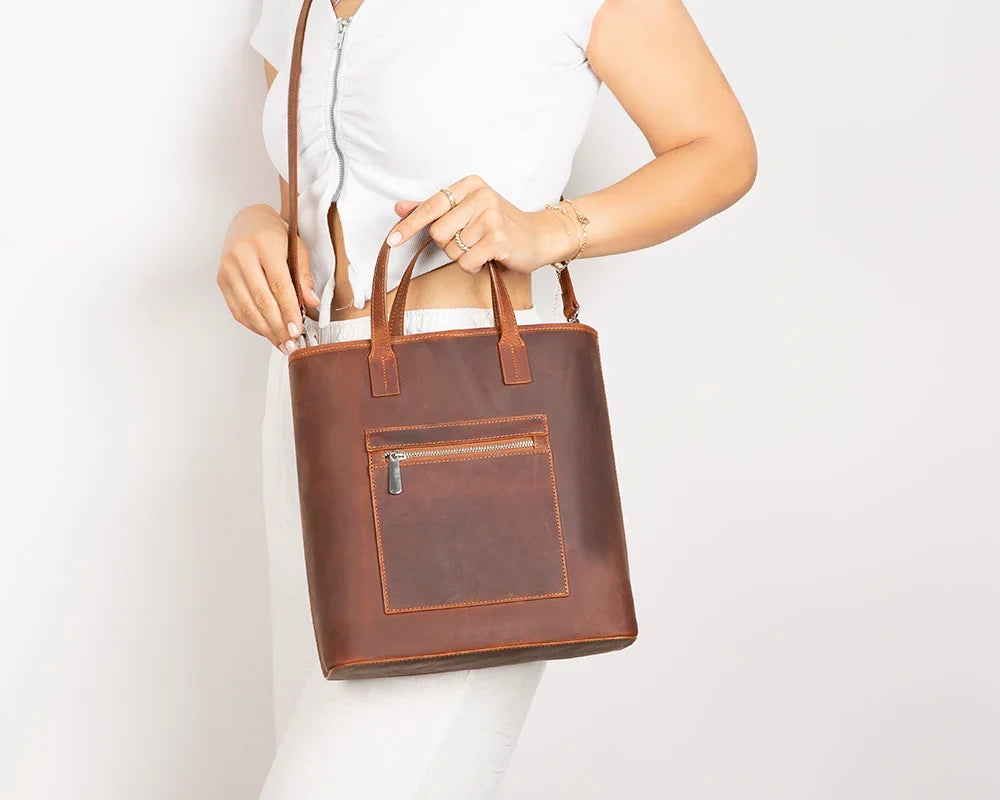 Leather Tote Bag – Full-grain leather – view 18