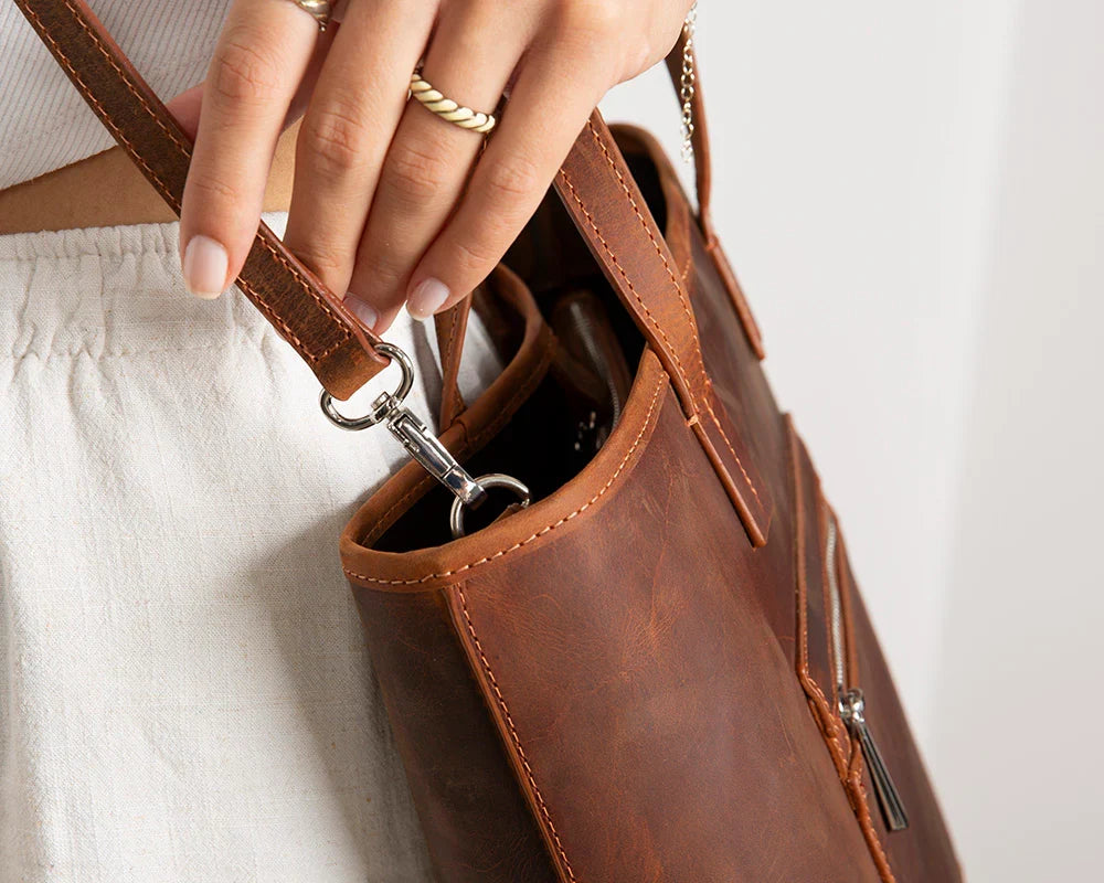 Leather Tote Bag – Full-grain leather – view 22