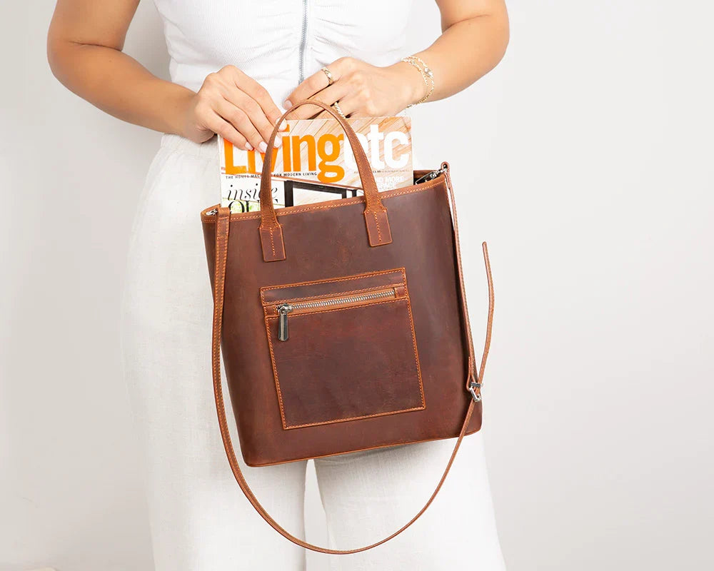 Leather Tote Bag – Full-grain leather – view 19