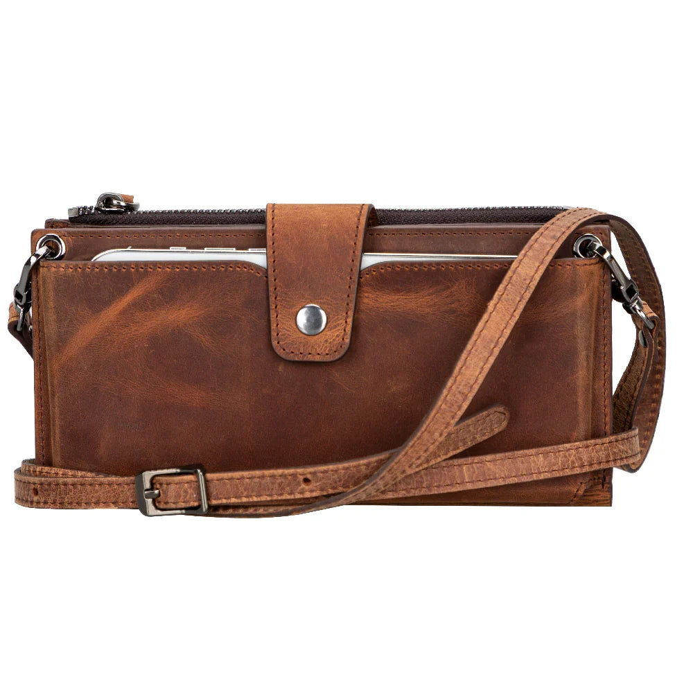 Leather Crossbody Phone Bag – Full-grain leather – view 20