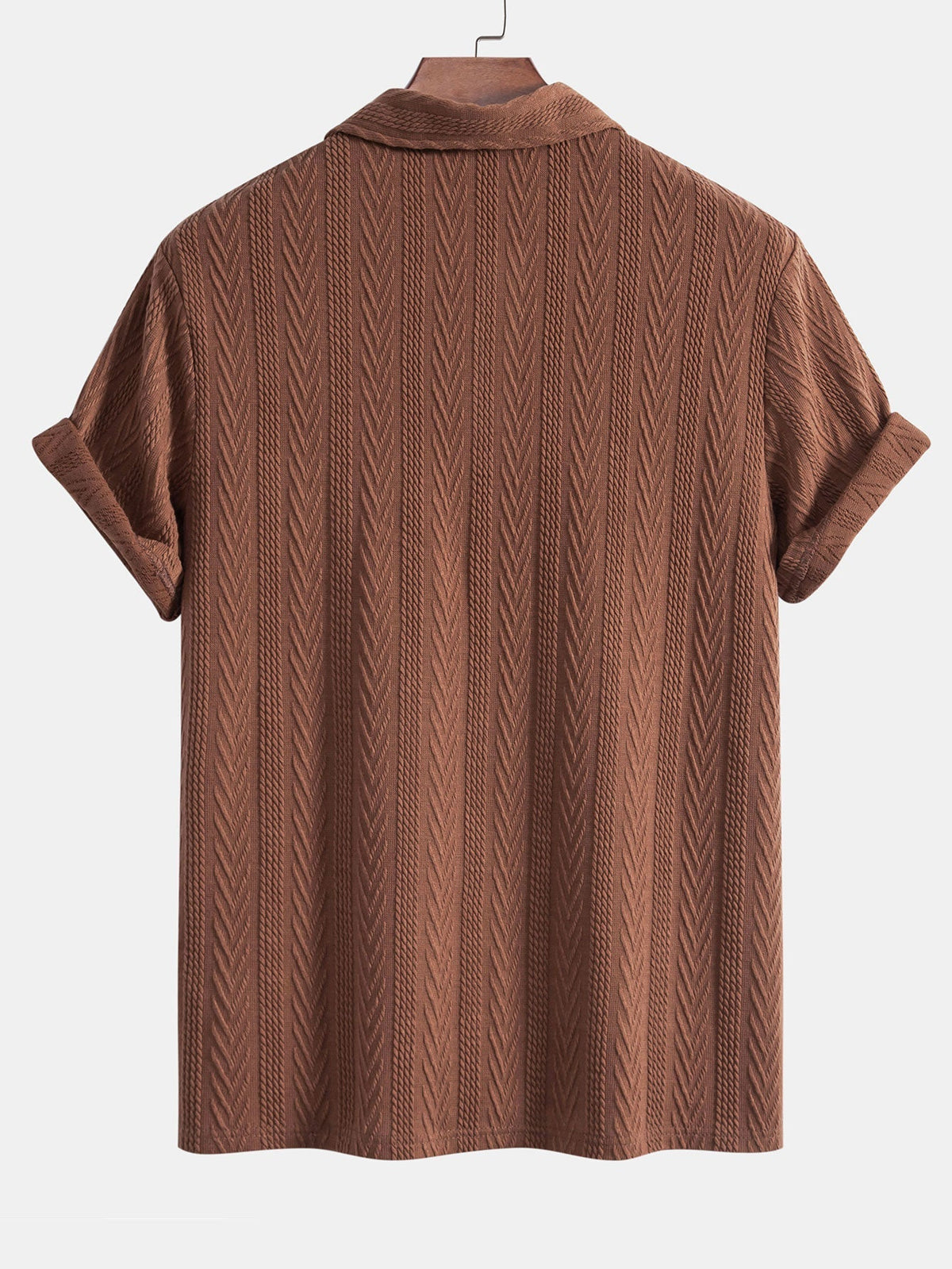 Men's polo shirt in earth tones - SAINT DOR - view 2