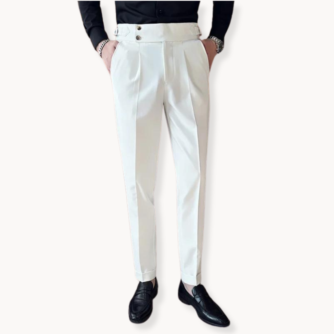 Men's Adjustable Drawstring Trousers - side view | SAINT DOR