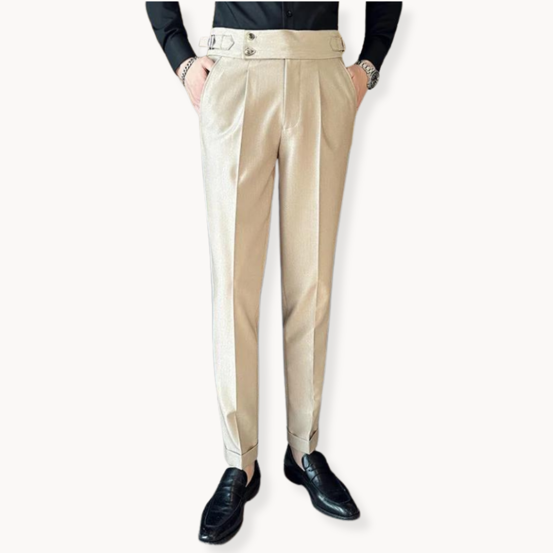 Men's Adjustable Drawstring Trousers - back view | SAINT DOR
