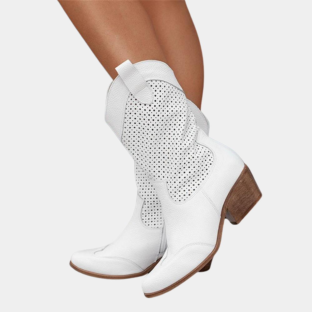 Women's Shoes - Cowboy Style Orthopedic Boots
