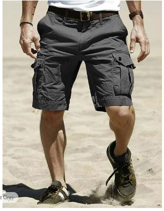 Men's Cargo Shorts – Robust & Breathable – Ample Storage – For Outdoor - detail view