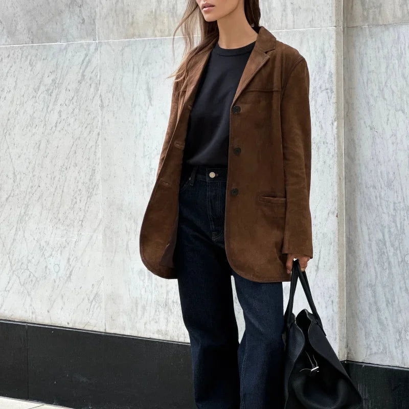 Women's Blazer in Brown