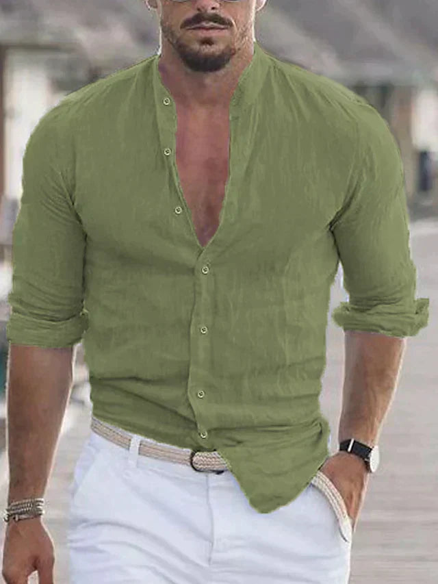 Men's linen summer shirt - SAINT DOR - view 2
