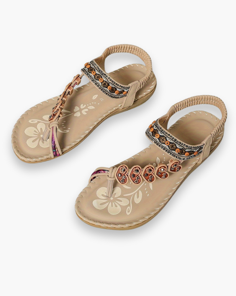 Women's boho adjustable strap summer sandals – Saint Dor UK – side view