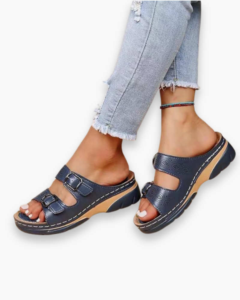 Women's open-side breathable sandals – Saint Dor UK – back view