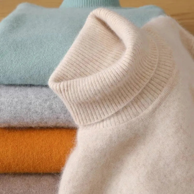 Men's roll neck jumper