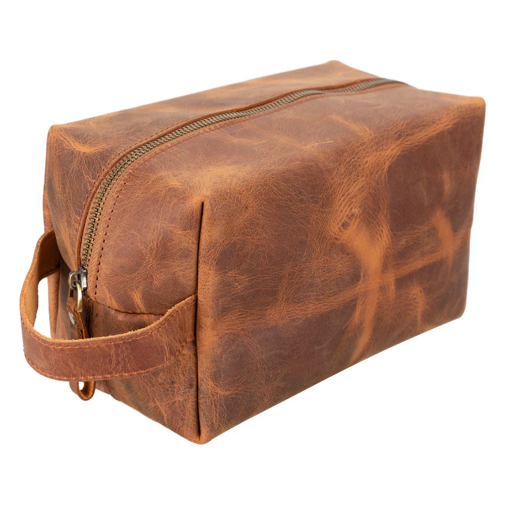 Leather Wash Bag – Full-grain leather – view 5