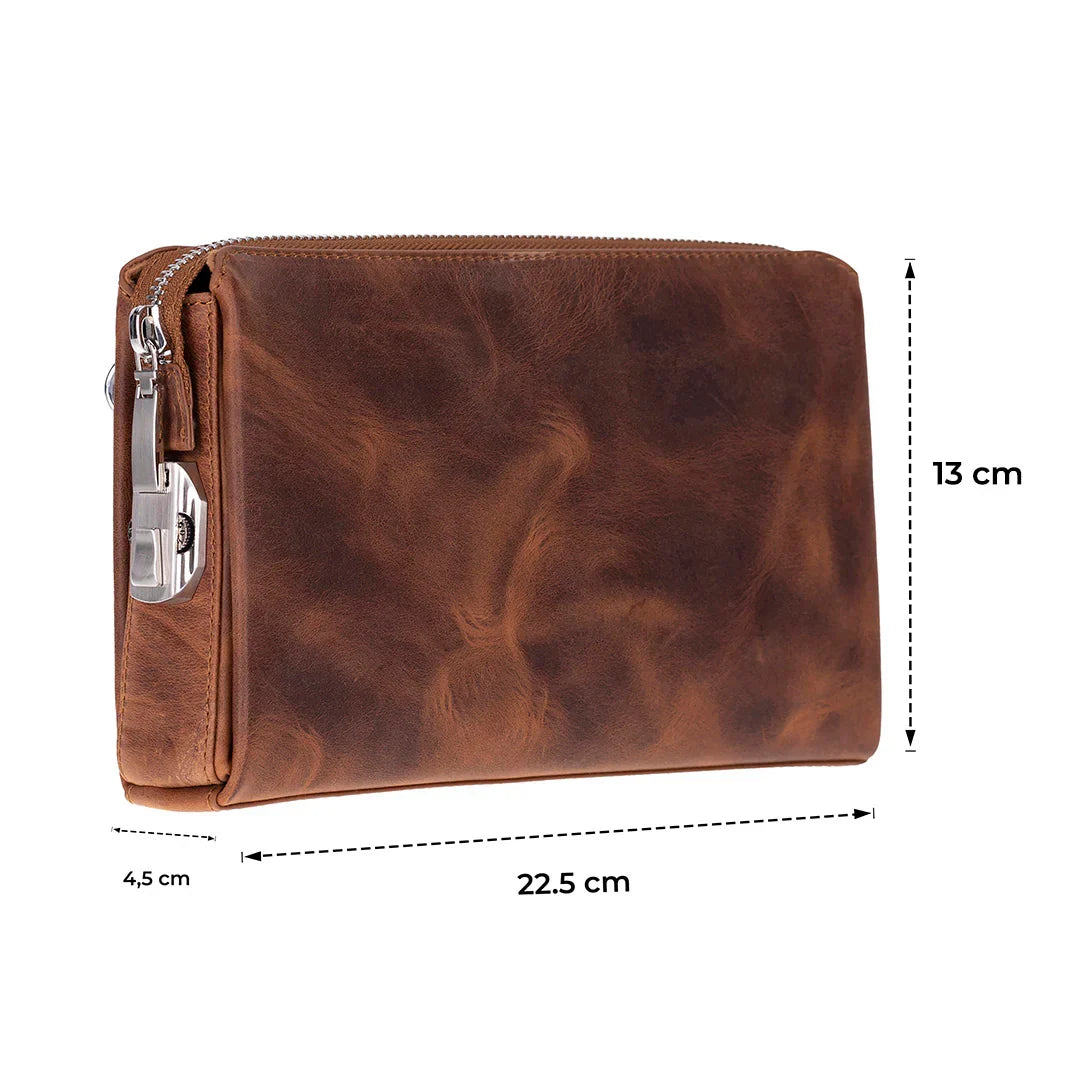 Men's Leather Clutch – Full-grain leather – view 17