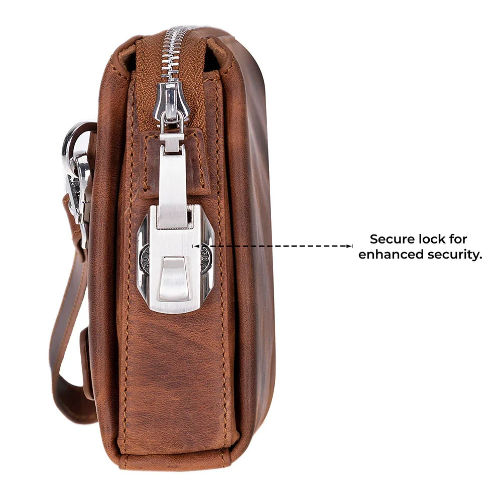 Men's Leather Clutch – Full-grain leather – view 18