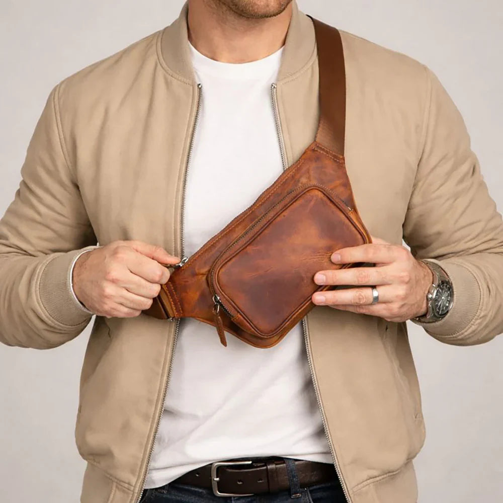 Leather Crossbody Bag – Full-grain leather – view 20