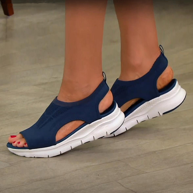 Women's flat casual sandals – Saint Dor UK – side view